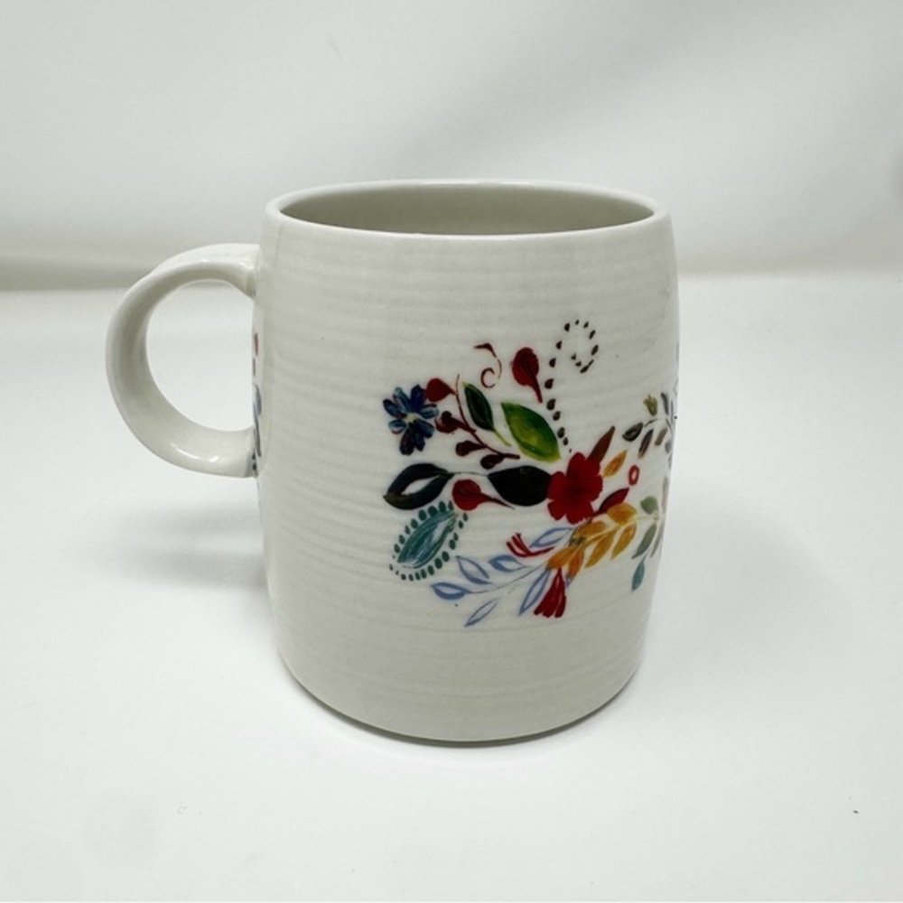 Anthropologie Petal Palette Monogram "D" Floral Mug - Picture 2 of 10
